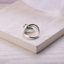 Серебряное кольцо Вербочка Emerald  - фото 3