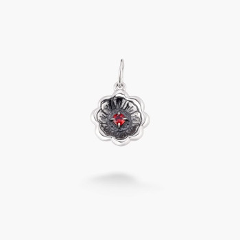 Серебряный Кулон Калачик Granat