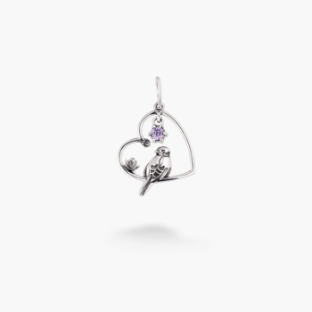 Серебряный Кулон Соловейко Lavender