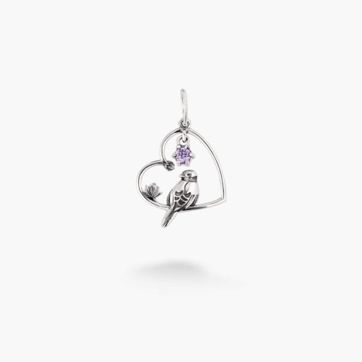Серебряный Кулон Соловейко Lavender