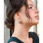 Серебряные Серьги Шарики Maxi Rhodium  - фото 5