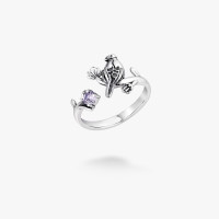 Серебряное кольцо Соловейко Lavender