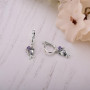 Серебряные Серьги Соловейко Amethyst  - фото 3
