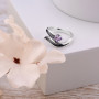 Серебряное кольцо Вербочка Lavender  - фото 3