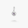 Серебряный Кулон Вытынанка Amethyst Zirkon  - фото 2