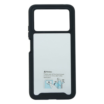 Чехол Shockproof Black Frame+ Transparent Back для Xiaomi Poco X4 Pro