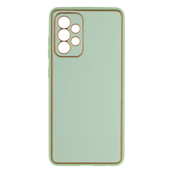 Чехол Leather Gold with Frame without Logo для Samsung  A52