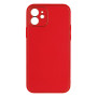 Чехол Leather Gold with Frame without Logo для iPhone 12 Красный - фото 3