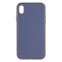 Чохол Leather Gold with Frame without Logo для iPhone Xr Gray Lilac - фото 2