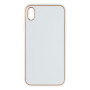 Чохол Leather Gold with Frame without Logo для iPhone Xr Білий - фото 9
