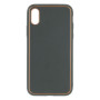 Чехол Leather Gold with Frame without Logo для iPhone X/Xs Navy Green - фото 11