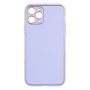 Чехол Leather Gold with Frame without Logo для iPhone 11 Pro Сиреневый - фото 7