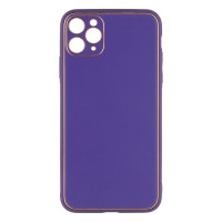 Чехол Leather Gold with Frame without Logo для iPhone 11 Pro Max