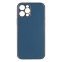 Чехол Leather Gold with Frame without Logo для iPhone 12 Pro Max Navy Blue - фото 7