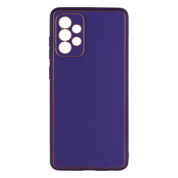 Чехол Leather Gold with Frame without Logo для Samsung  A72