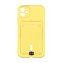 Чехол TPU Colorfull Pocket Card для iPhone 11 Желтый - фото 3