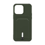 Чехол TPU Colorfull Pocket Card для iPhone 15 Plus Тёмно-зелёный - фото 2