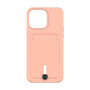 Чохол TPU Colorfull Pocket Card для iPhone 15 Pro Max Пудрово-рожевий - фото 4