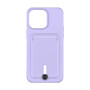 Чохол TPU Colorfull Pocket Card для iPhone 15 Pro Max Елегантний фіолетовий - фото 8