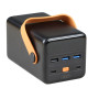 УМБ XO PR168 with carrying handle, emergency lighting QC22.5W/PD20W 50000 mAh  - фото 2