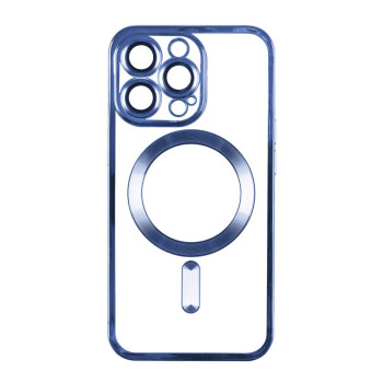 Чехол TPU Metallic Full Camera with Magsafe для iPhone 12 Pro