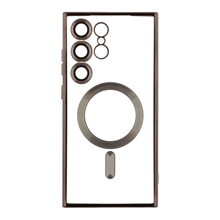 Чехол TPU Metallic Full Camera with Magsafe для Samsung Galaxy S24 Ultra (S928)