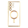Чехол TPU Metallic Full Camera with Magsafe для Samsung Galaxy S24 Ultra (S928) Золотистый - фото 4