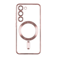 Чехол TPU Metallic Full Camera with Magsafe для Samsung Galaxy S21 Ultra (G998)