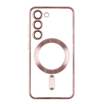 Чехол TPU Metallic Full Camera with Magsafe для Samsung Galaxy S22 Ultra (S908)