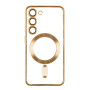 Чехол TPU Metallic Full Camera with Magsafe для Samsung Galaxy S23 Ultra (S918) Золотистый