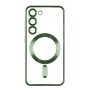 Чехол TPU Metallic Full Camera with Magsafe для Samsung Galaxy S23 Ultra (S918) Зеленый - фото 2