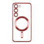 Чехол TPU Metallic Full Camera with Magsafe для Samsung Galaxy S23 Ultra (S918) Розовое золото - фото 4
