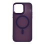 Чехол TPU+PC Space Magnetic Color with Magsafe для iPhone 14 Pro Max Темно-Фиолетовый - фото 3