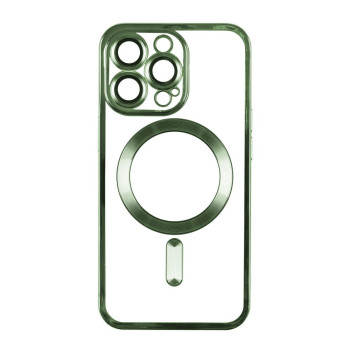 Чохол TPU Metallic Full Camera with Magsafe для iPhone 13