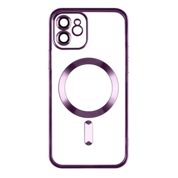 Чохол TPU Metallic Full Camera with Magsafe для iPhone 12