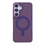 Чехол TPU+PC Space Magnetic Color with Magsafe для Samsung S24 5G (S921) Темно-Фиолетовый - фото 3