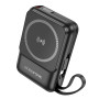 УМБ Borofone BJ59 Refined 22.5W+PD20W with magnetic cable 10000mAh Чорний - фото 3
