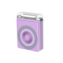 Повербанк XO PR226 Mini Transparent Magnetic Absorption 15W 10000mAh Фиолетовый - фото 5