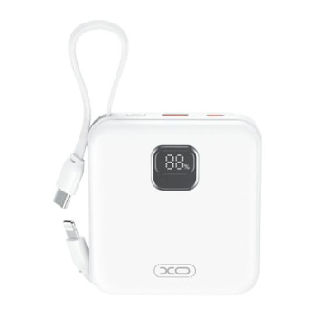 УМБ XO PR235 22.5W with built-in iP and TYPE-C cable 10000 mAh
