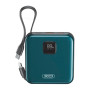 Повербанк XO PR235 22.5W with built-in iP and TYPE-C cable 10000 mAh Серо голубой - фото 3