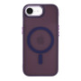 Чехол TPU+PC Space Magnetic Color with Magsafe для iPhone 16e Темно-Фиолетовый - фото 4