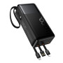 УМБ Hoco J156B Founder 22.5W+PD20W fully compatible power bank with four cables 30000mAh Чорний - фото 3