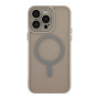 Чехол TPU+PC Magnetic Matte Camera Lens with Magsafe для iPhone 14 Pro Серый - фото 5