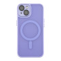 Чехол TPU+PC Magnetic Matte Camera Lens with Magsafe для iPhone 13 Фиолетовый - фото 4