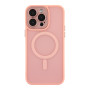 Чехол TPU+PC Magnetic Matte Camera Lens with Magsafe для iPhone 14 Pro Max Розовый - фото 7
