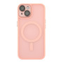Чехол TPU+PC Magnetic Matte Camera Lens with Magsafe для iPhone 14 Розовый - фото 5