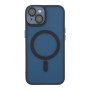 Чехол TPU+PC Magnetic Matte Camera Lens with Magsafe для iPhone 14 Темно-Синий - фото 2