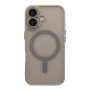 Чехол TPU+PC Magnetic Matte Camera Lens with Magsafe для iPhone 16 Серый - фото 6