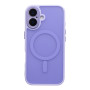 Чехол TPU+PC Magnetic Matte Camera Lens with Magsafe для iPhone 16 Фиолетовый - фото 5