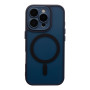 Чехол TPU+PC Magnetic Matte Camera Lens with Magsafe для iPhone 16 Pro Темно-Синий - фото 3